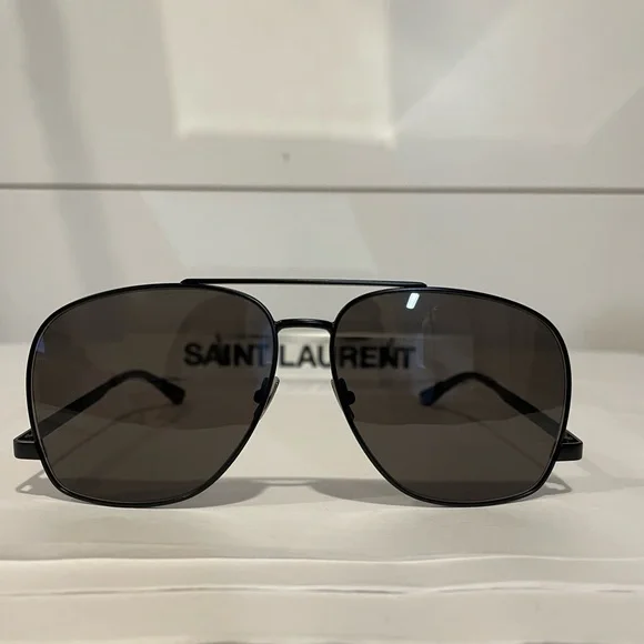 SAINT LAURENT SL 653 LEON-002 BLACK SUNGLASSES